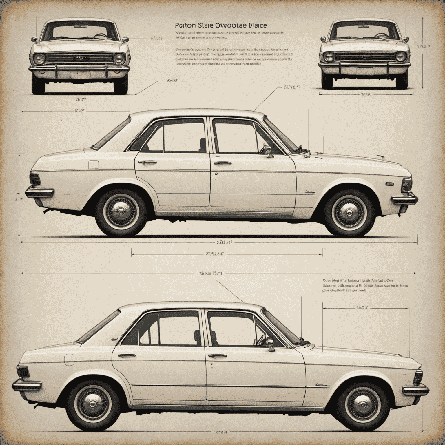 Diagramm eines Autos mit markierten Bereichen für die korrekte Vignetten-Platzierung